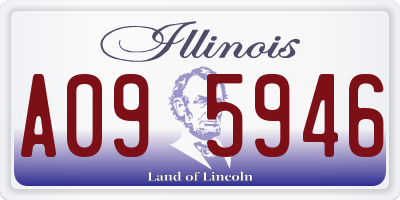 IL license plate A095946