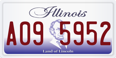 IL license plate A095952
