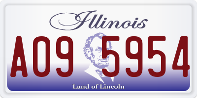 IL license plate A095954