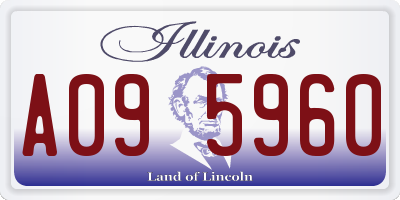 IL license plate A095960