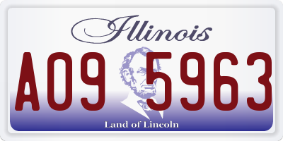 IL license plate A095963