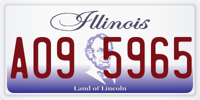 IL license plate A095965