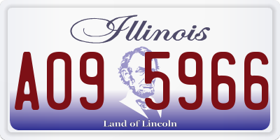 IL license plate A095966