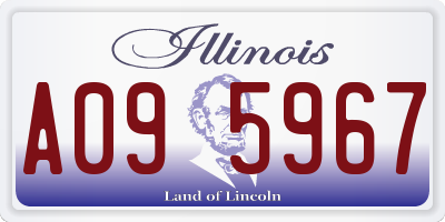 IL license plate A095967
