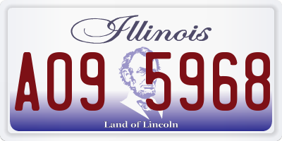 IL license plate A095968