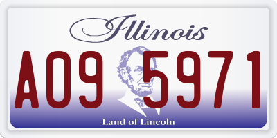 IL license plate A095971