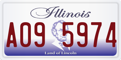 IL license plate A095974