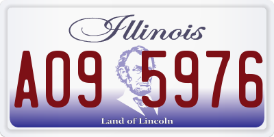 IL license plate A095976