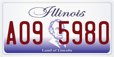 IL license plate A095980