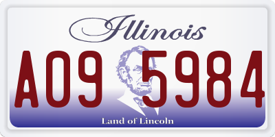 IL license plate A095984