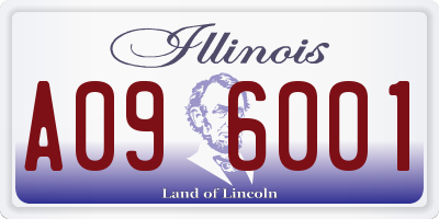 IL license plate A096001