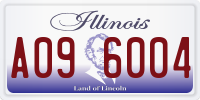 IL license plate A096004