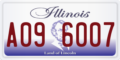 IL license plate A096007