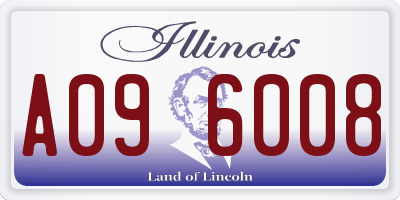 IL license plate A096008