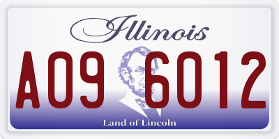 IL license plate A096012