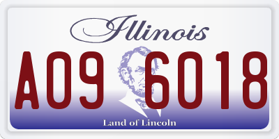 IL license plate A096018