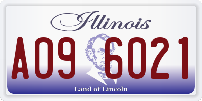 IL license plate A096021