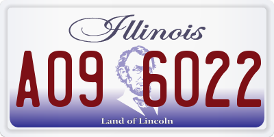 IL license plate A096022