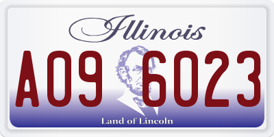 IL license plate A096023