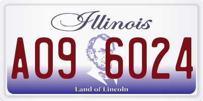 IL license plate A096024