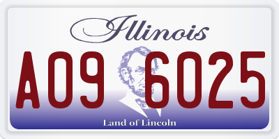 IL license plate A096025