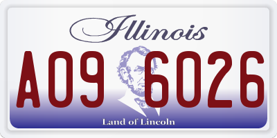 IL license plate A096026