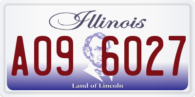 IL license plate A096027