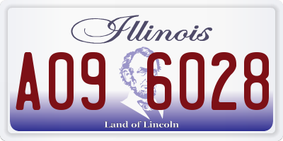 IL license plate A096028