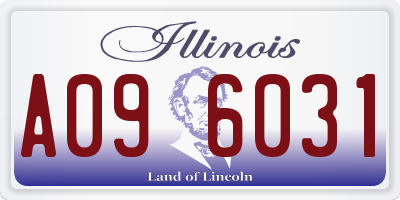 IL license plate A096031