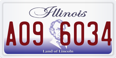 IL license plate A096034