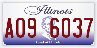 IL license plate A096037
