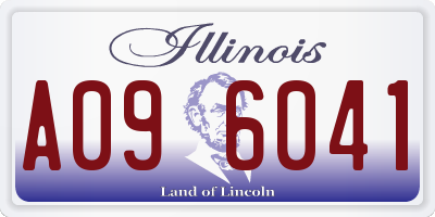 IL license plate A096041