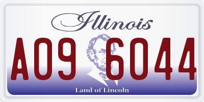 IL license plate A096044