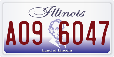 IL license plate A096047