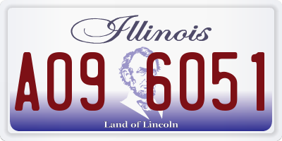 IL license plate A096051