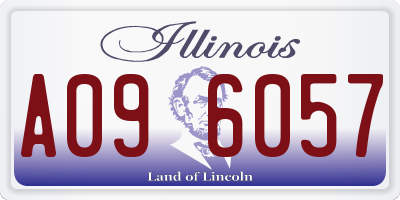 IL license plate A096057