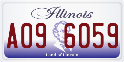 IL license plate A096059
