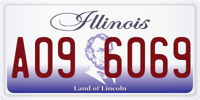 IL license plate A096069