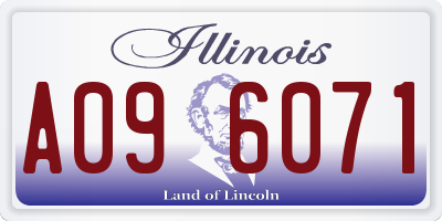 IL license plate A096071