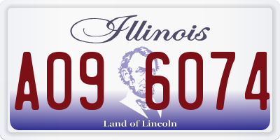 IL license plate A096074