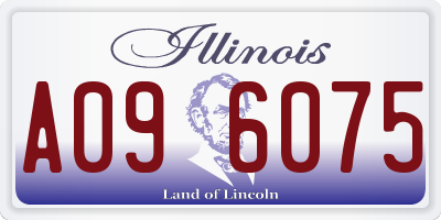 IL license plate A096075
