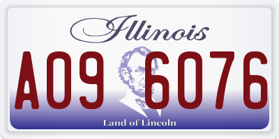 IL license plate A096076