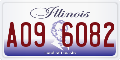 IL license plate A096082