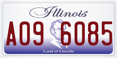 IL license plate A096085