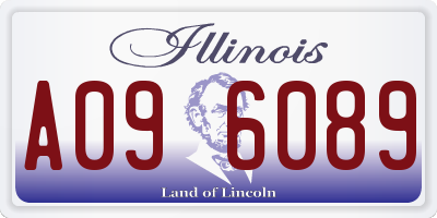 IL license plate A096089