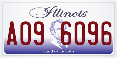 IL license plate A096096