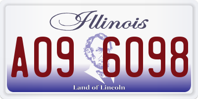 IL license plate A096098