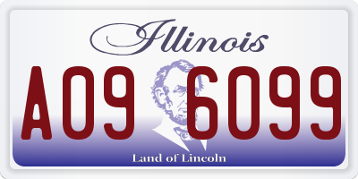 IL license plate A096099