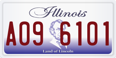 IL license plate A096101