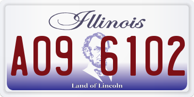 IL license plate A096102